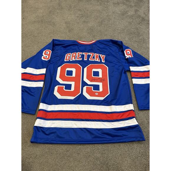 Wayne Gretzky New York Rangers Signed Autographed Custom Jersey with COA - Picture 1 of 6